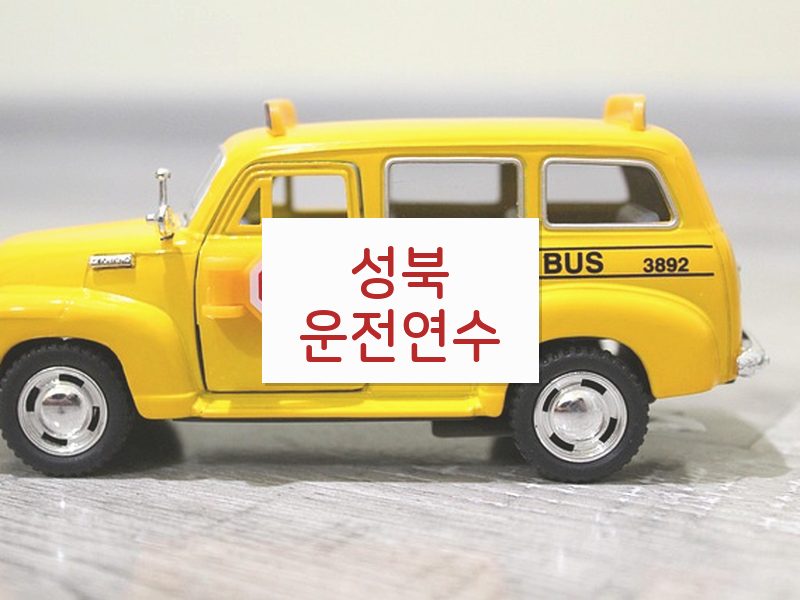 성북운전연수 후기