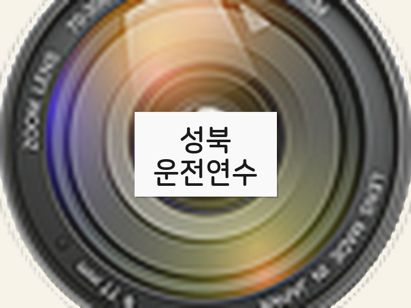 성북운전연수 후기