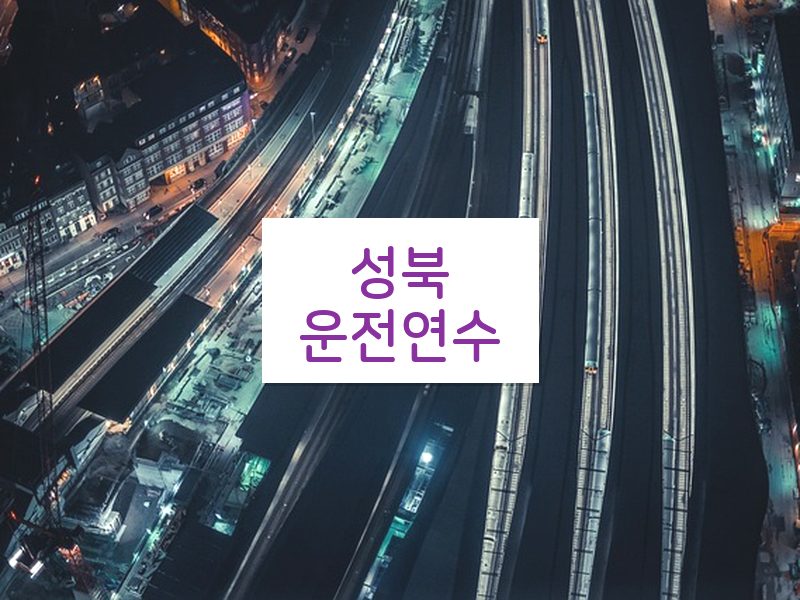 성북운전연수 후기