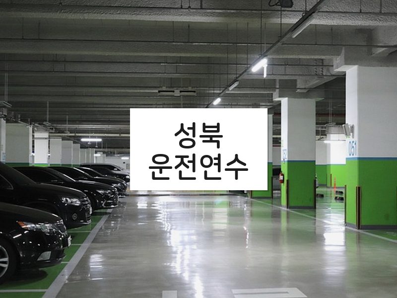 성북운전연수 후기