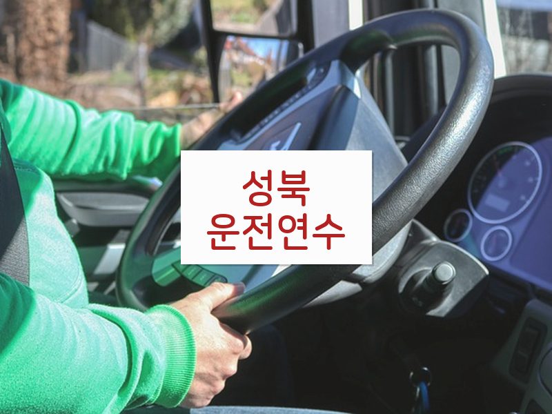 성북운전연수 후기