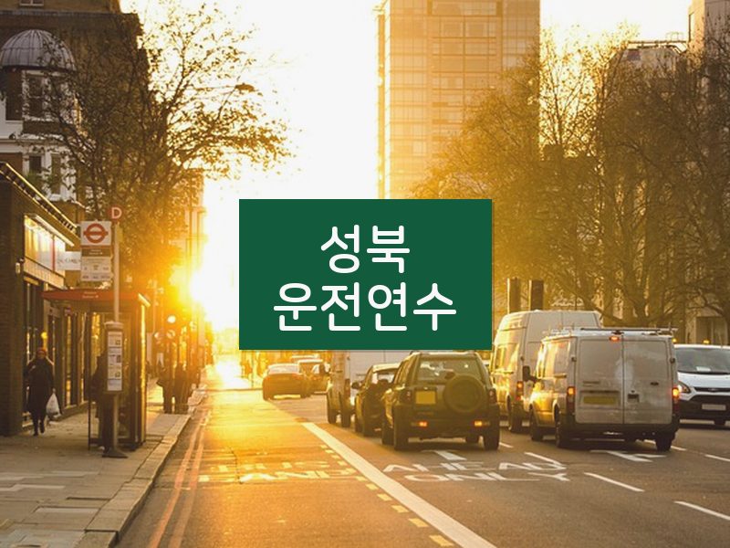 성북운전연수 후기