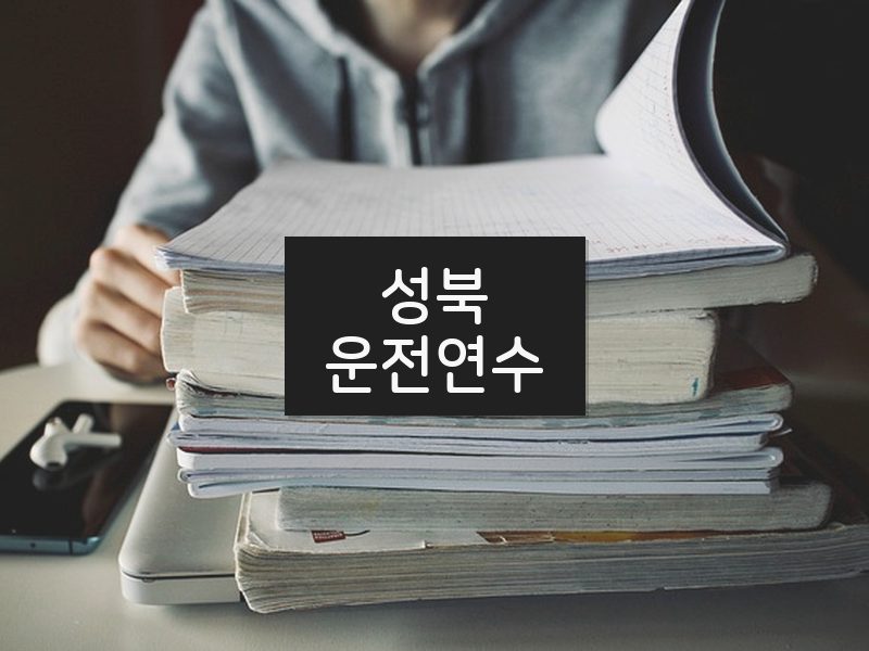 성북운전연수 후기