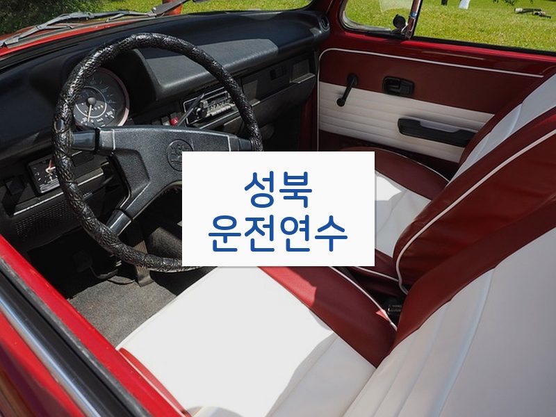 성북운전연수 후기