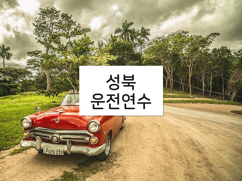 성북운전연수 후기