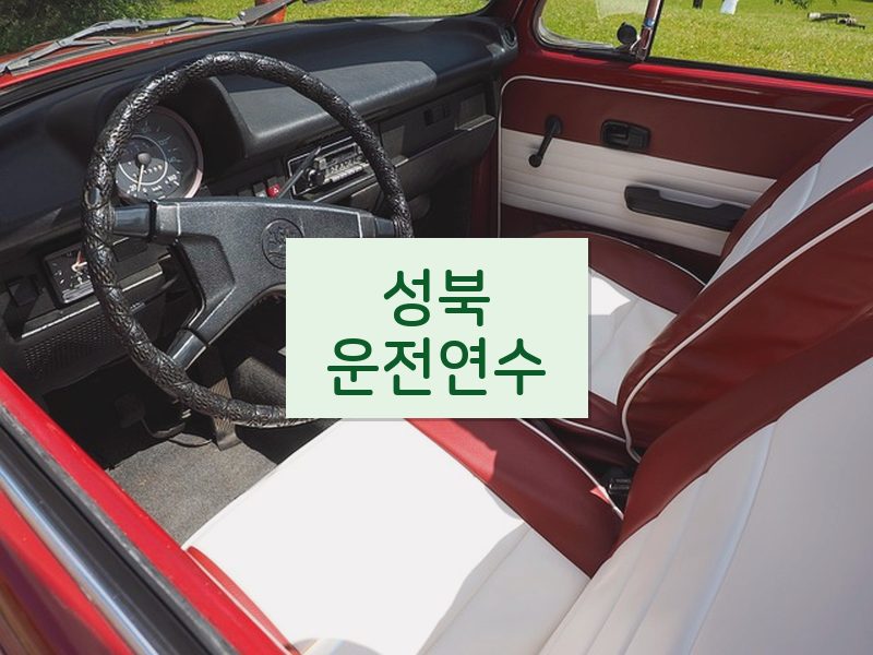성북운전연수 후기