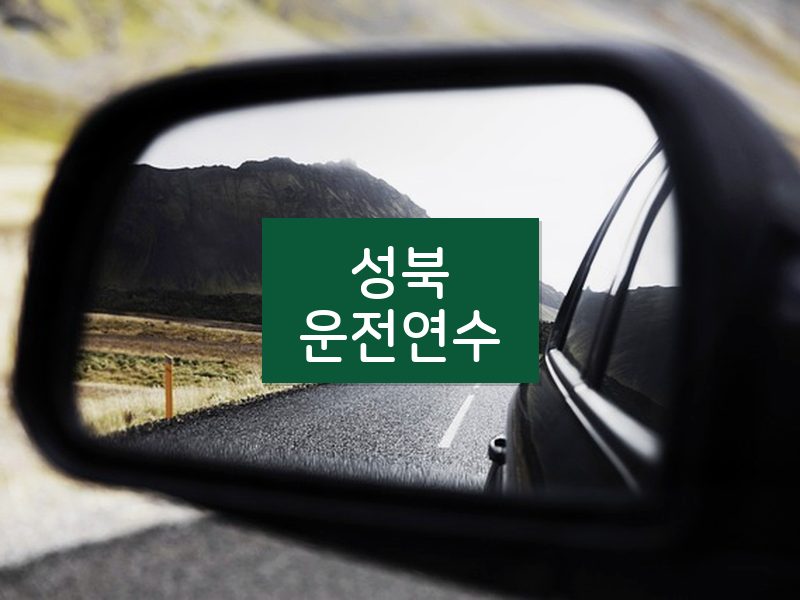 성북운전연수 후기