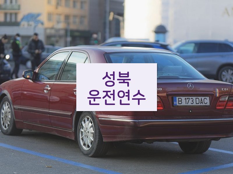 성북운전연수 후기