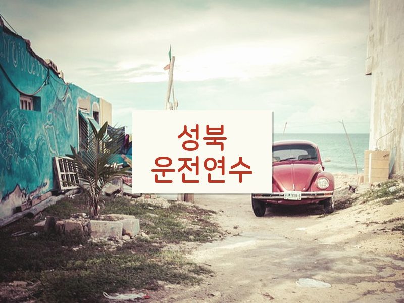 성북운전연수 후기