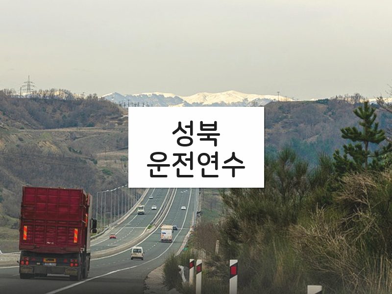 성북운전연수 후기