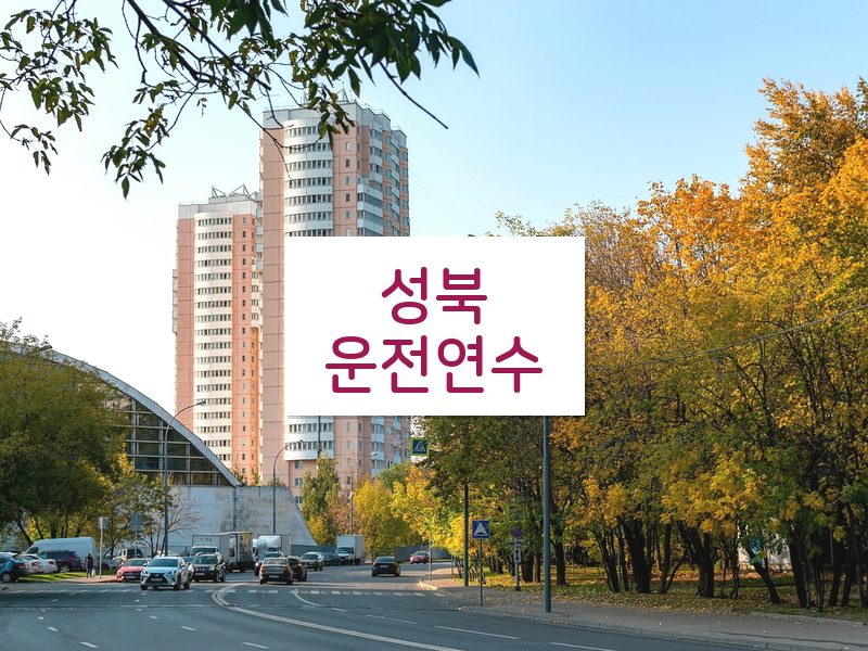 성북운전연수 후기