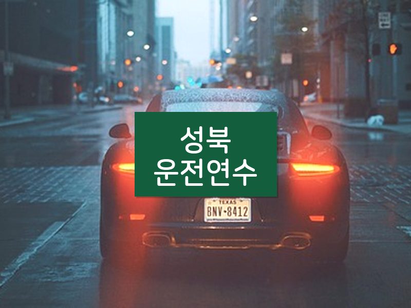 성북운전연수 후기