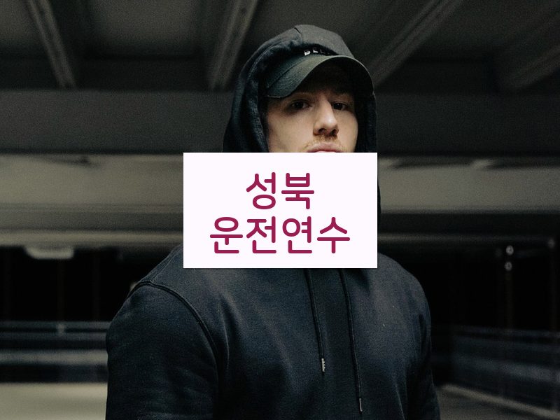 성북운전연수 후기