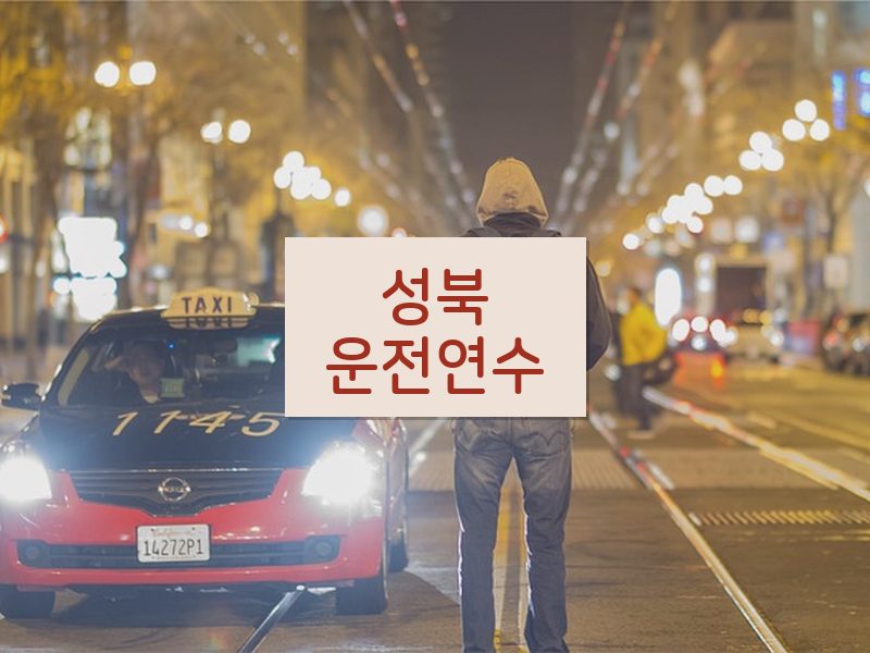 성북운전연수 후기