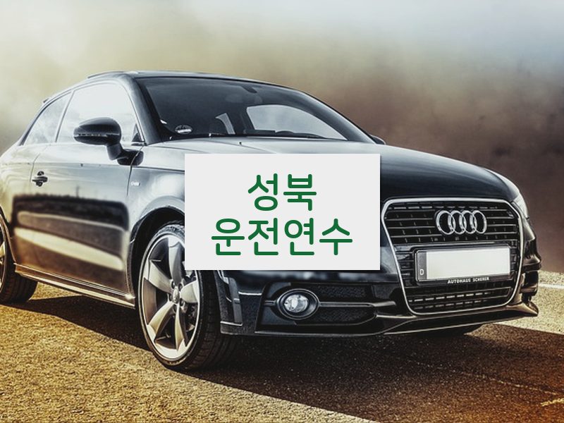 성북운전연수 후기