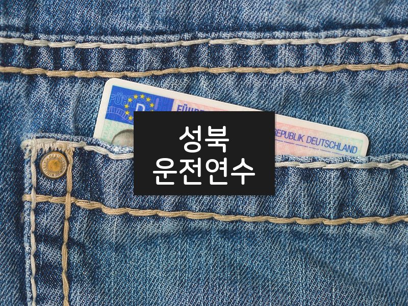 성북운전연수 후기