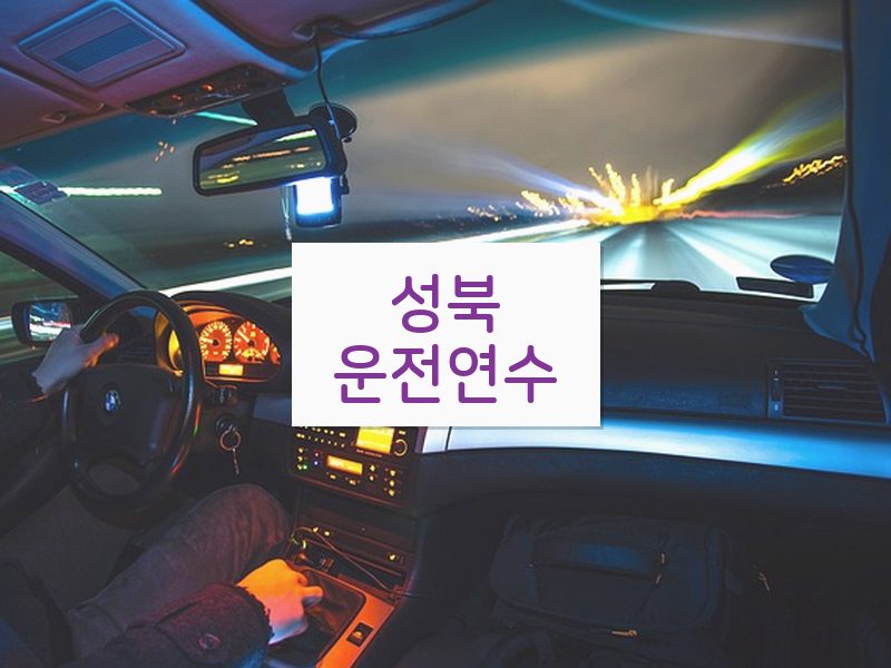 성북운전연수 후기