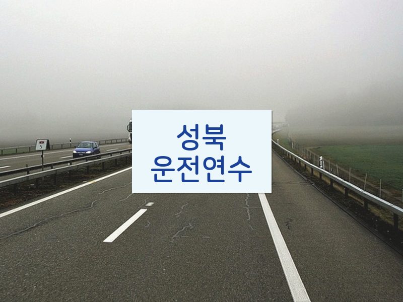 성북운전연수 후기