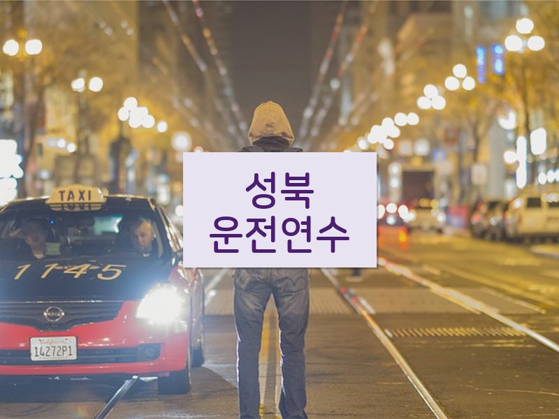 성북운전연수 후기