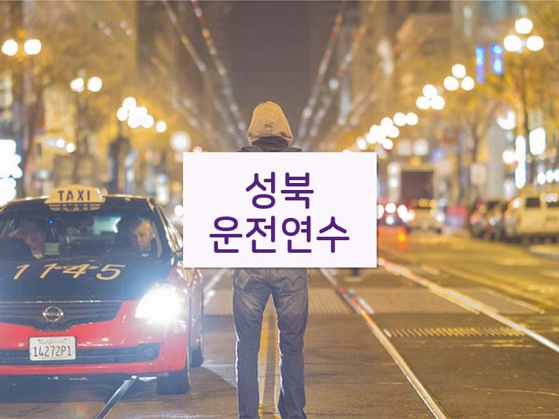 성북운전연수 후기