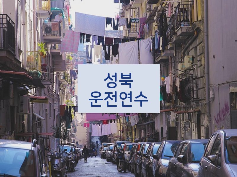 성북운전연수 후기