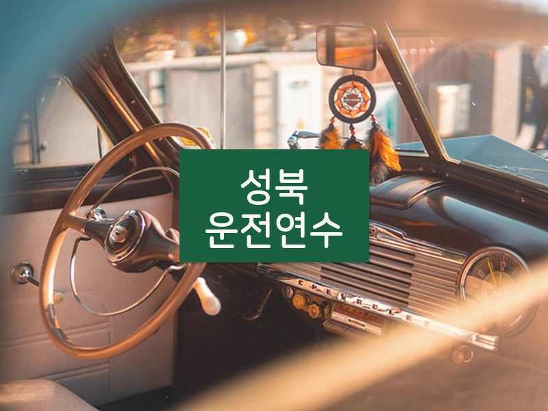 성북운전연수 후기