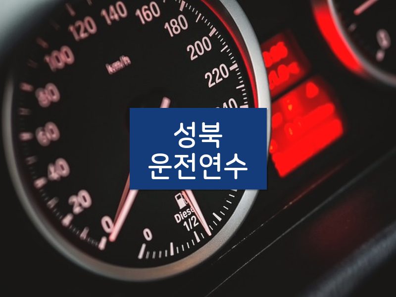성북운전연수 후기