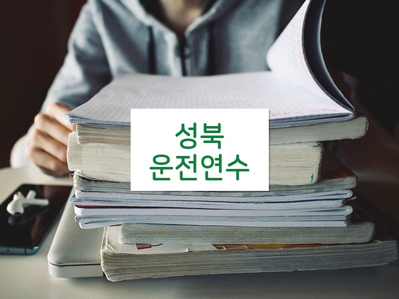 성북운전연수 후기