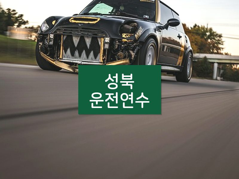 성북운전연수 후기