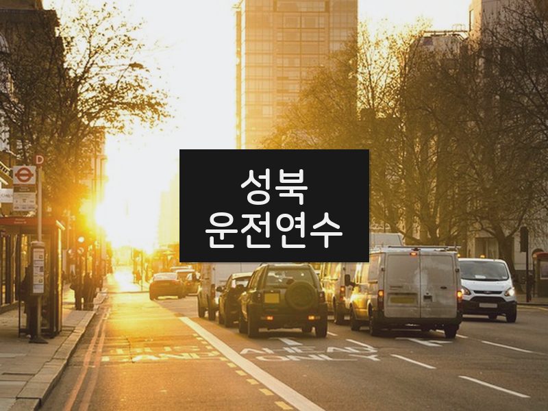 성북운전연수 후기