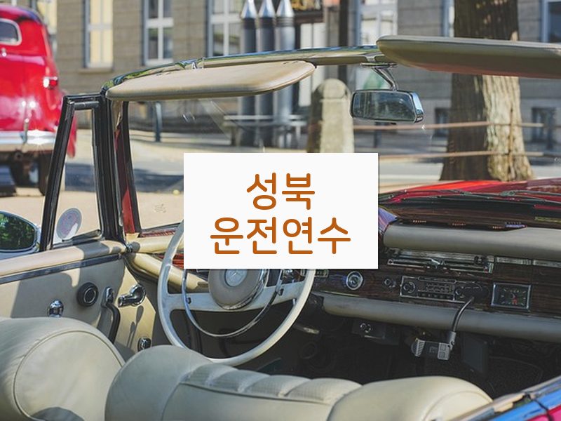 성북운전연수 후기