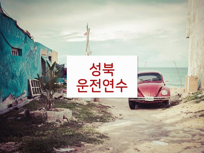 성북운전연수 후기