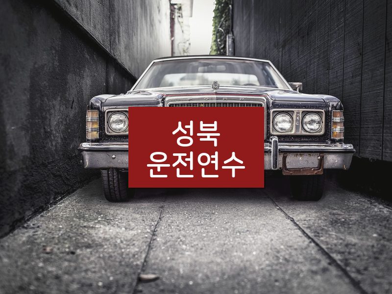 성북운전연수 후기