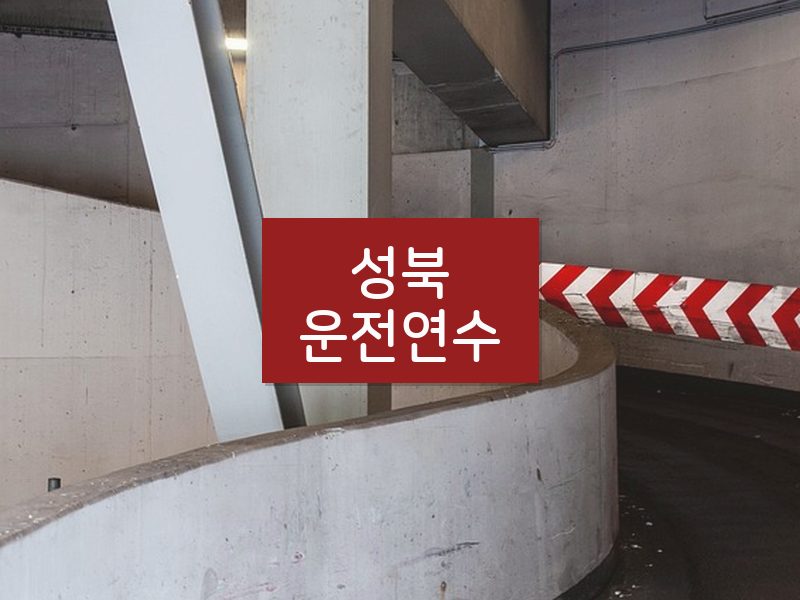 성북운전연수 후기