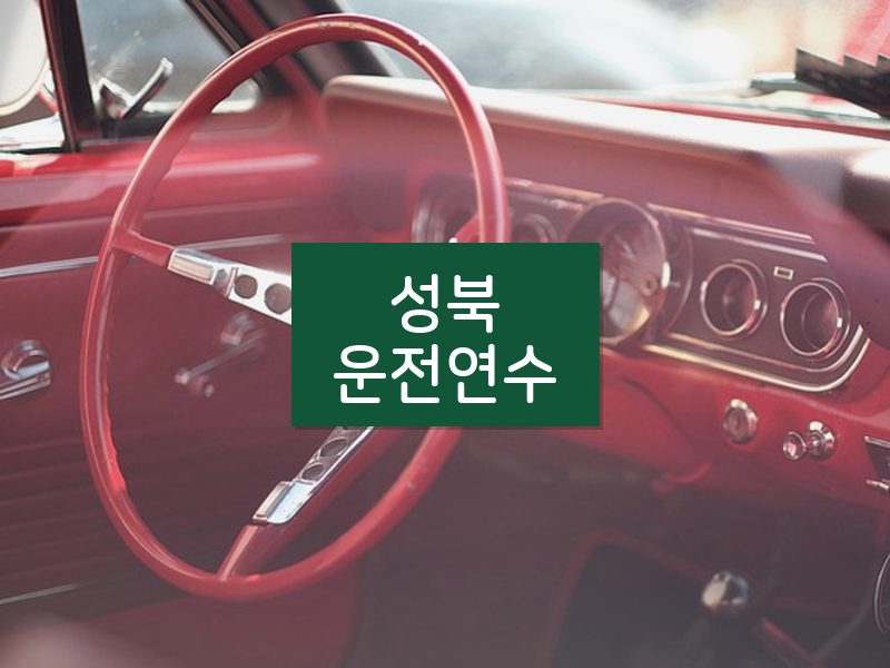 성북운전연수 후기