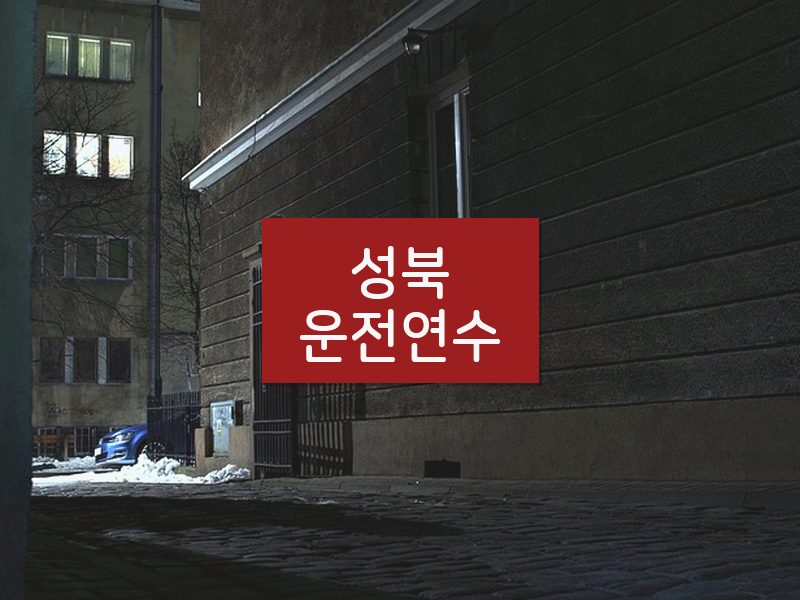 성북운전연수 후기