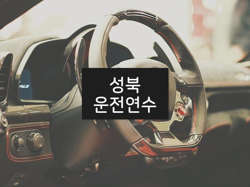 성북운전연수 후기
