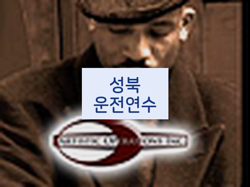 성북운전연수 후기