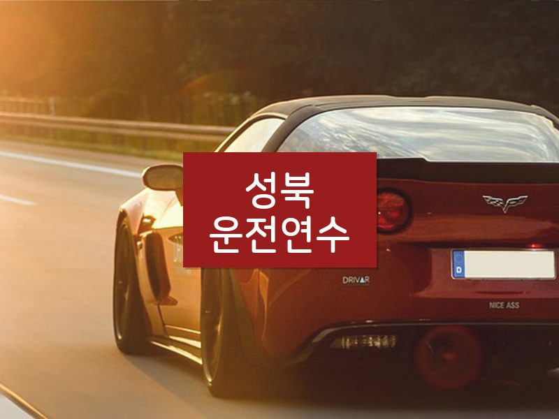 성북운전연수 후기