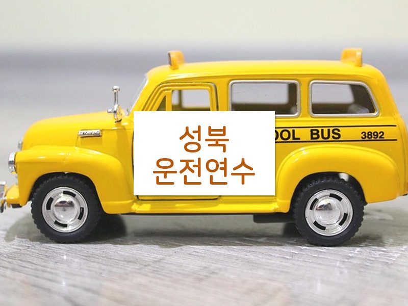 성북운전연수 후기
