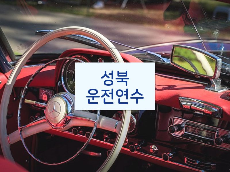 성북운전연수 후기