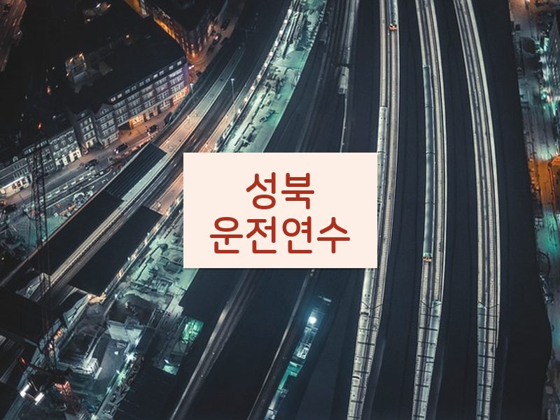 성북운전연수 후기