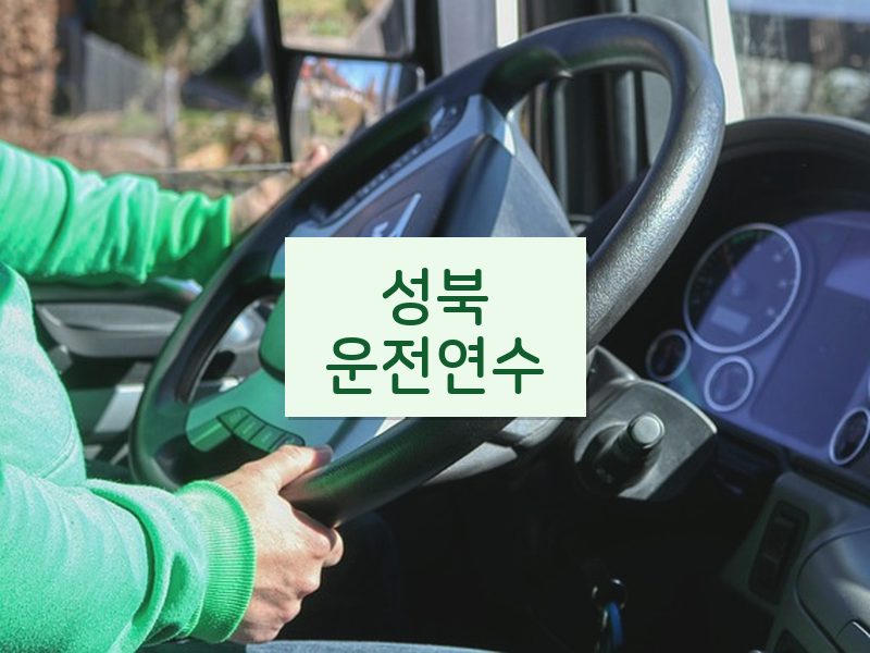 성북운전연수 후기