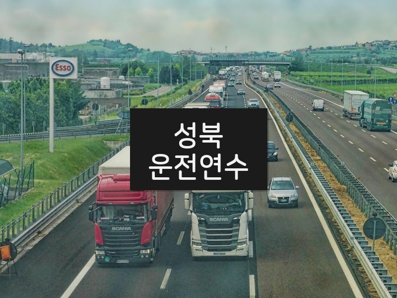 성북운전연수 후기