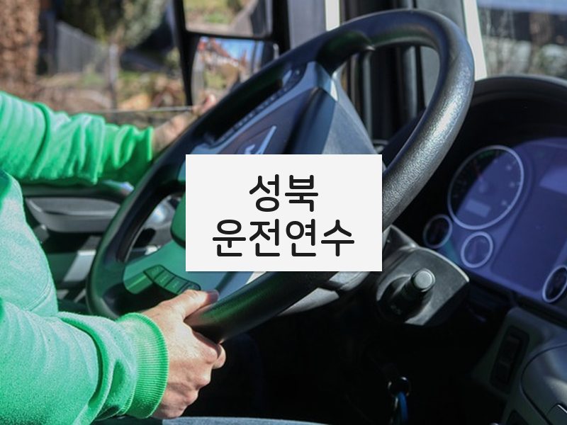 성북운전연수 후기