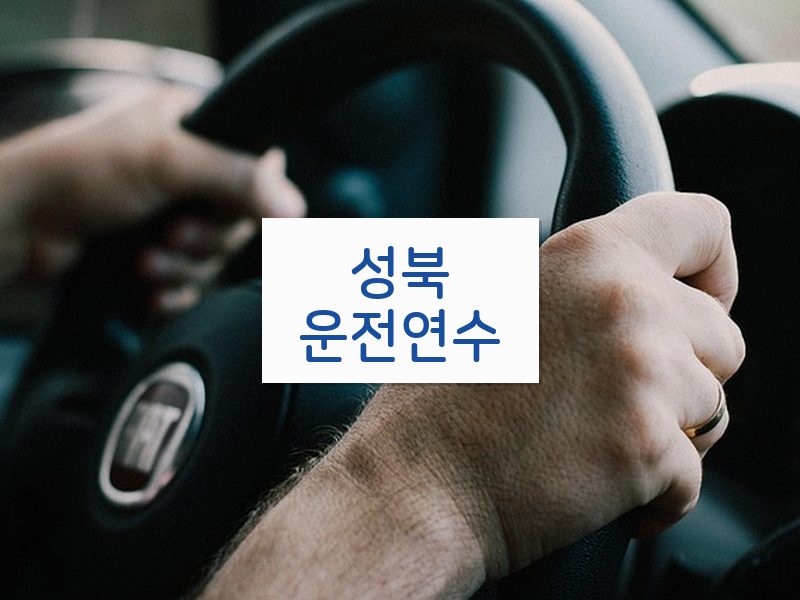 성북운전연수 후기