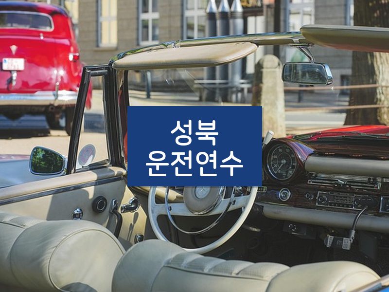성북운전연수 후기