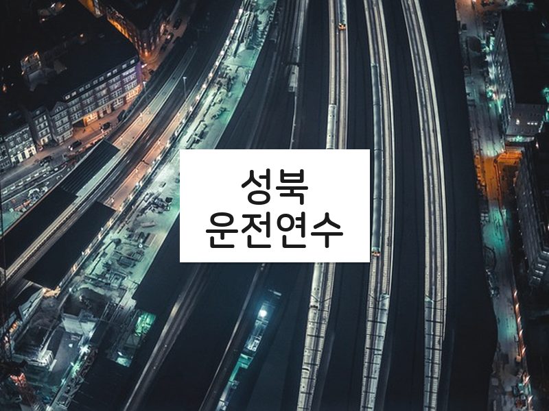 성북운전연수 후기