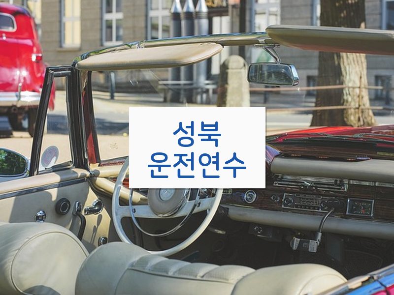 성북운전연수 후기
