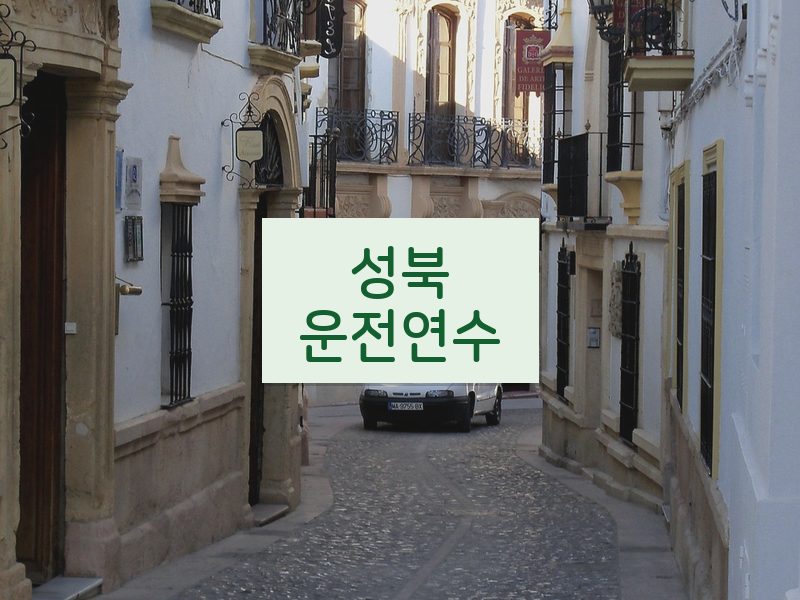성북운전연수 후기